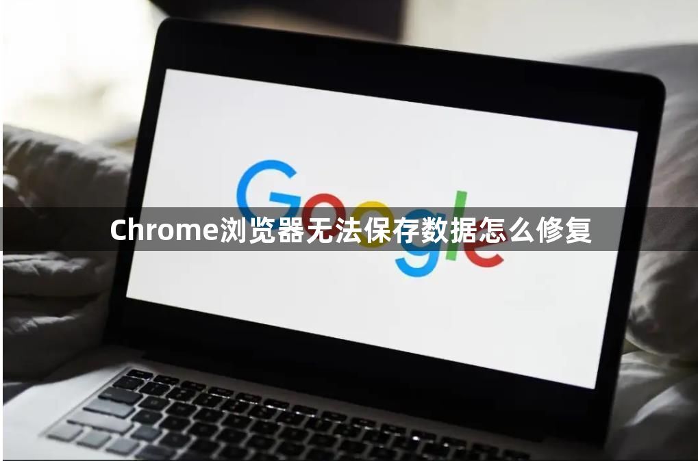 Chrome浏览器无法保存数据怎么修复1