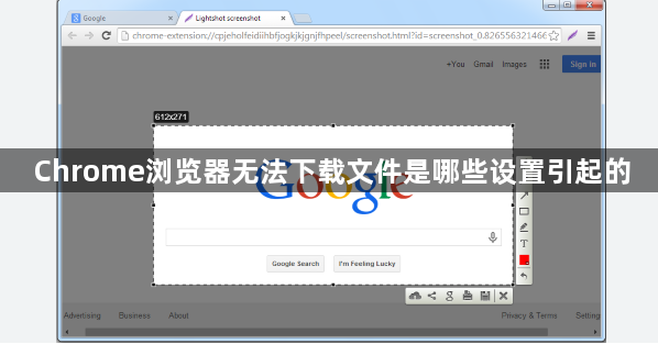 Chrome浏览器无法下载文件是哪些设置引起的1