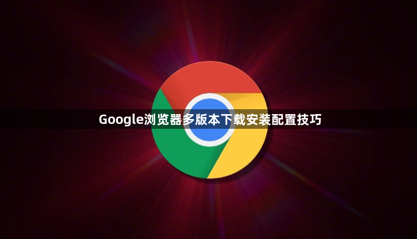 Google浏览器多版本下载安装配置技巧1