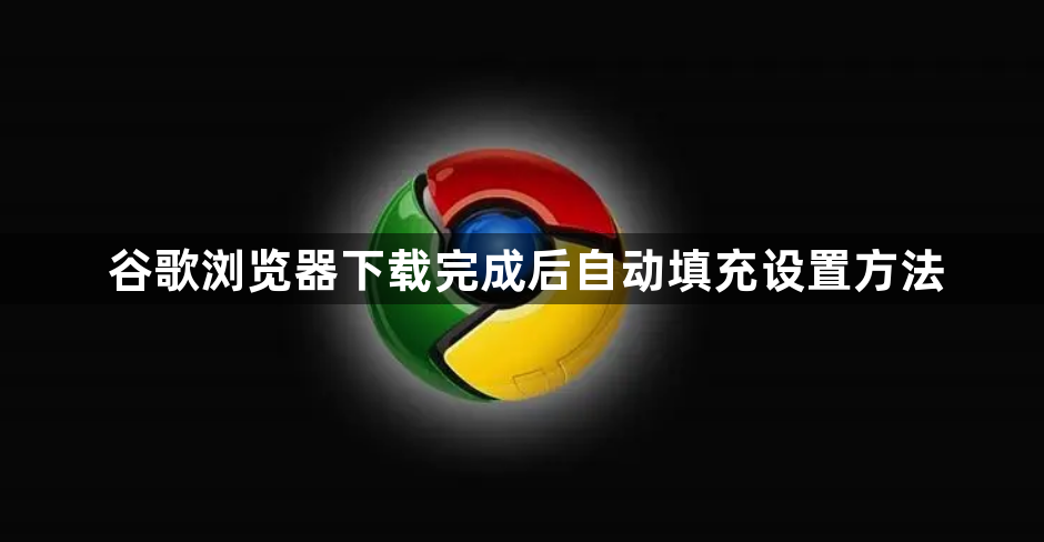 谷歌浏览器下载完成后自动填充设置方法1