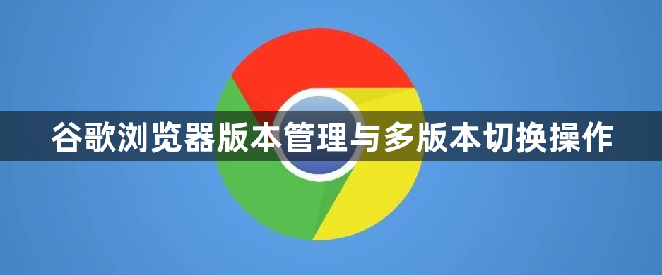 谷歌浏览器版本管理与多版本切换操作1