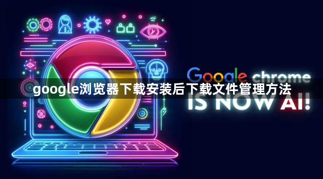 google浏览器下载安装后下载文件管理方法1