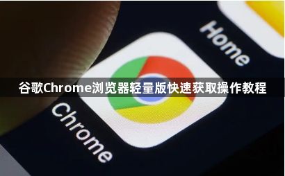 谷歌Chrome浏览器轻量版快速获取操作教程1