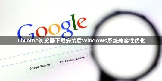 Chrome浏览器下载安装后Windows系统兼容性优化1