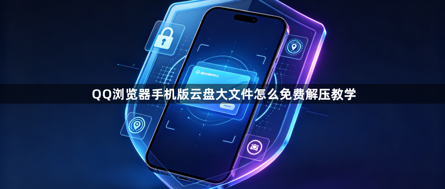 QQ浏览器手机版云盘大文件怎么免费解压教学1