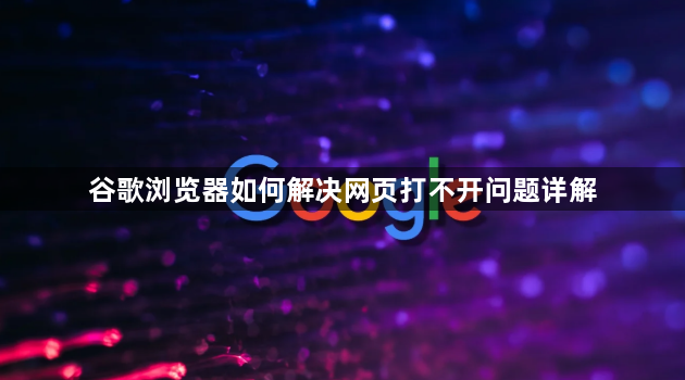 谷歌浏览器如何解决网页打不开问题详解1