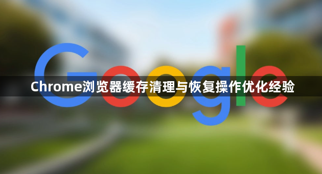 Chrome浏览器缓存清理与恢复操作优化经验1