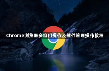 Chrome浏览器多窗口操作及插件管理操作教程1