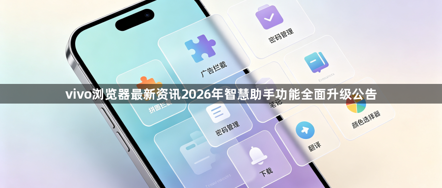 vivo浏览器最新资讯2026年智慧助手功能全面升级公告1