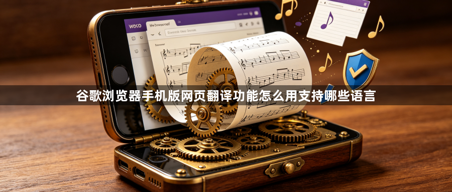 谷歌浏览器手机版网页翻译功能怎么用支持哪些语言1