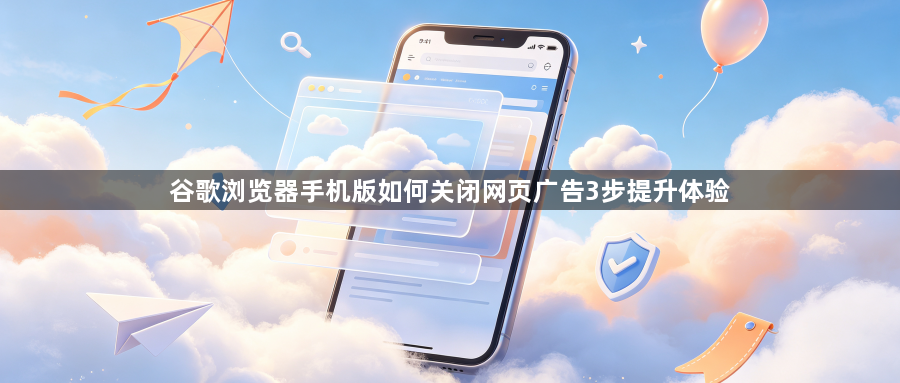 谷歌浏览器手机版如何关闭网页广告3步提升体验1
