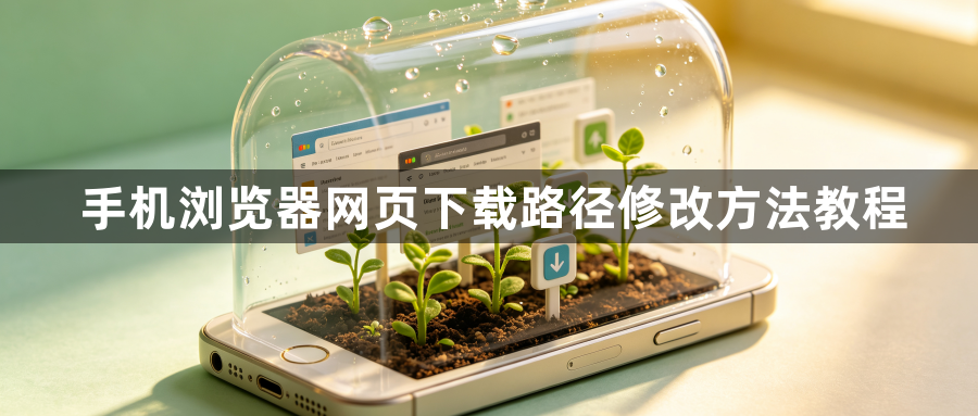 手机浏览器网页下载路径修改方法教程1