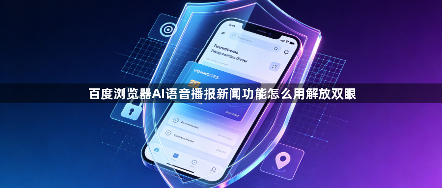 百度浏览器AI语音播报新闻功能怎么用解放双眼1