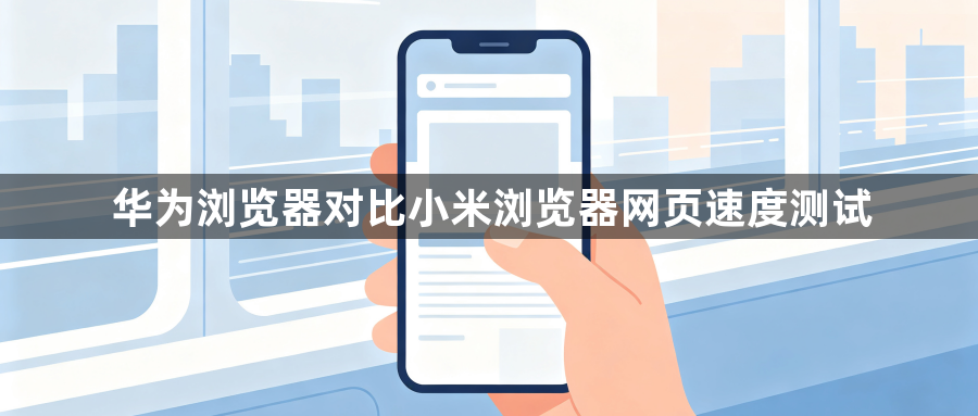 华为浏览器对比小米浏览器网页速度测试1