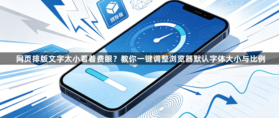 网页排版文字太小看着费眼?教你一键调整浏览器默认字体大小与比例1