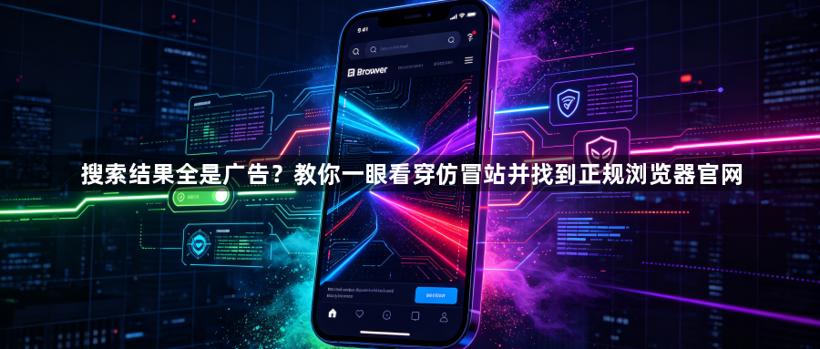 搜索结果全是广告？教你一眼看穿仿冒站并找到正规浏览器官网1