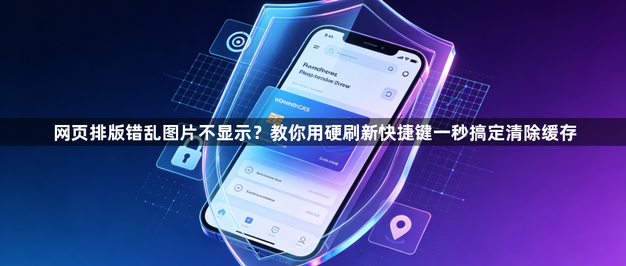 网页排版错乱图片不显示？教你用硬刷新快捷键一秒搞定清除缓存1