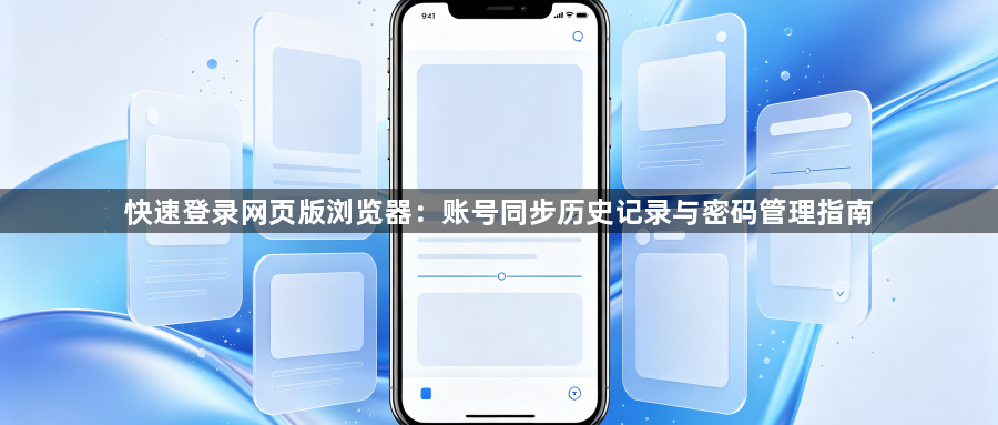 快速登录网页版浏览器：账号同步历史记录与密码管理指南1