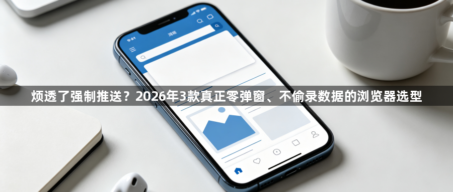 烦透了强制推送?2026年3款真正零弹窗、不偷录数据的浏览器选型1