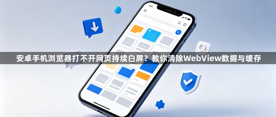 安卓手机浏览器打不开网页持续白屏？教你清除WebView数据与缓存1