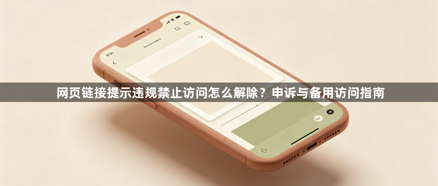 网页链接提示违规禁止访问怎么解除？申诉与备用访问指南1