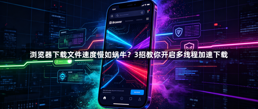 浏览器下载文件速度慢如蜗牛？3招教你开启多线程加速下载1