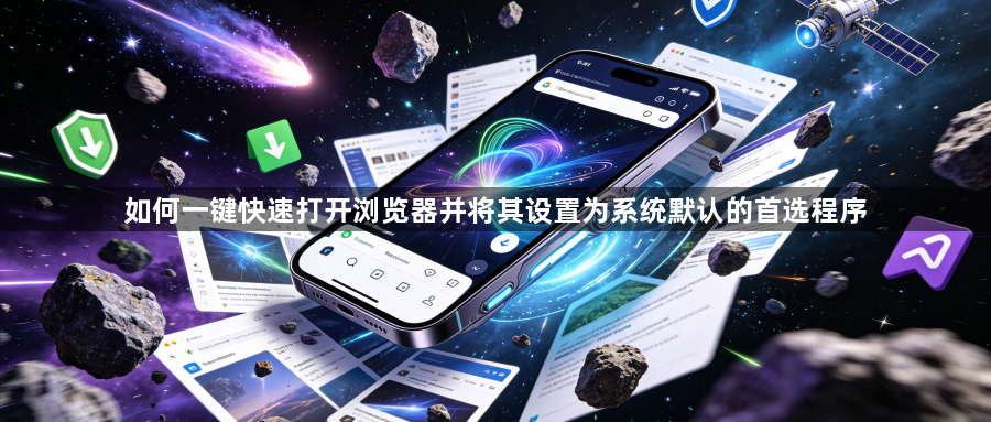 如何一键快速打开浏览器并将其设置为系统默认的首选程序1